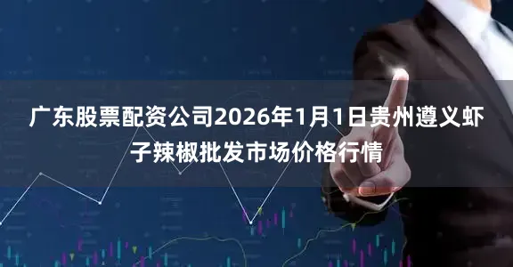 广东股票配资公司2026年1月1日贵州遵义虾子辣椒批发市场价格行情